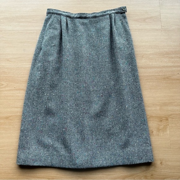 Vintage Pendleton 100% Virgin Wool Pencil Skirt Blazer Suit Set - Picture 10 of 15